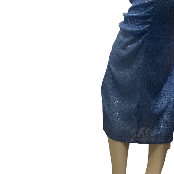 Zara Blue mermaid sequin skirt - Picture 5 of 6